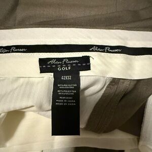 Alan Flusser Golf Trousers in Tan and White